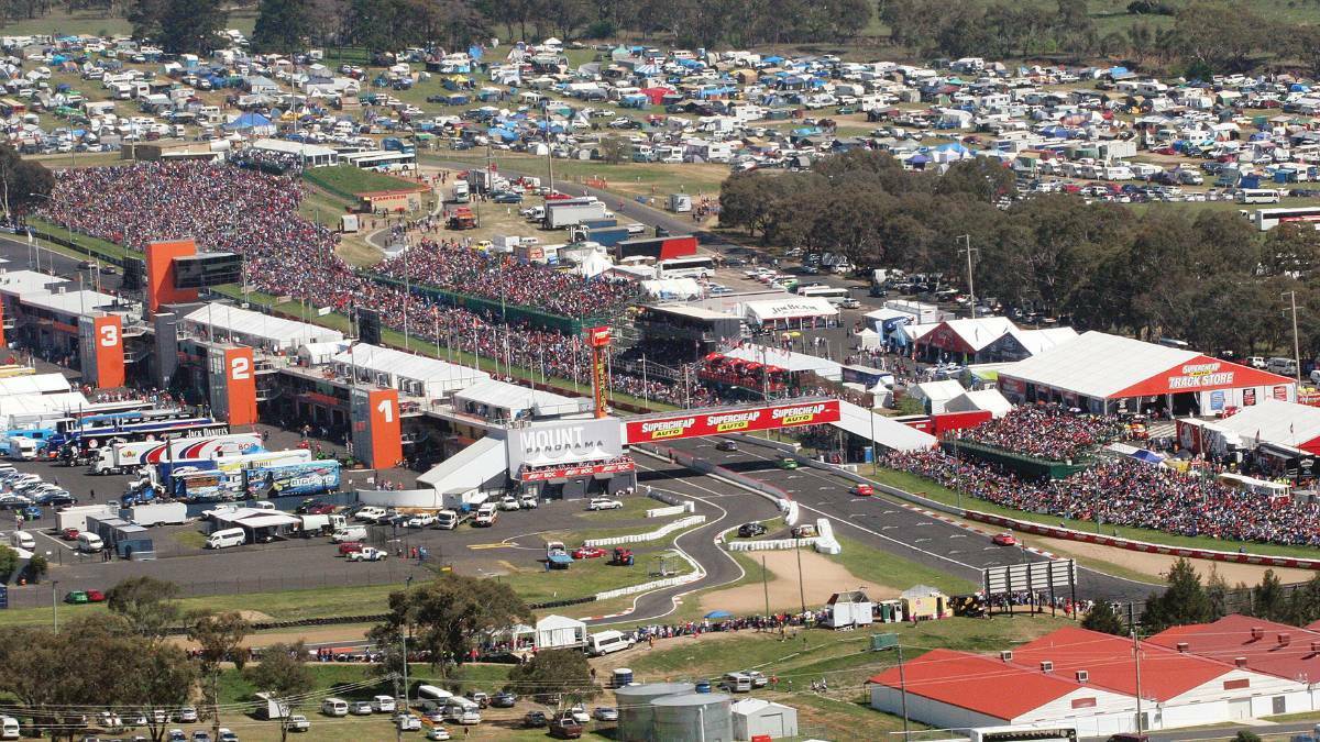 THAT WAS THEN: The Bathurst 1000 will look very different this year with just 4000 allowed onto the Mount Panorama circuit each day and no on-site camping. Photo: FILE