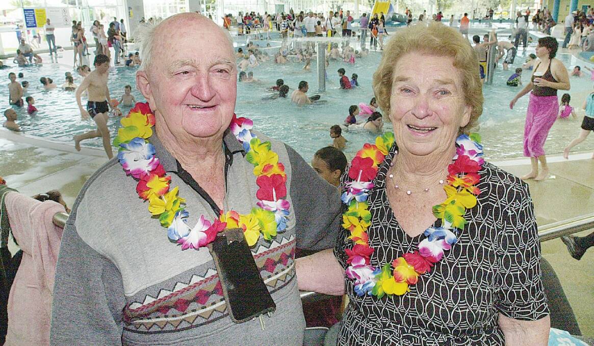 HONOUR: The late John and Nina Manning at the official opening of the Bathurst Aquatic Centre in 2007. The centre is now set to be renamed in their honour. Photo: CHRIS SEABROOK
