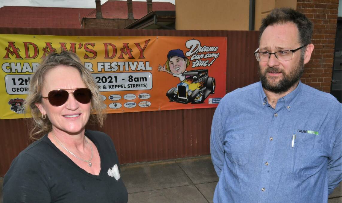 GOOD CAUSE: After delays Tanya Ingwersen and Chris Beuzeville are looking forward to finally hosting Adam's Day. Photo: CHRIS SEABROOK 