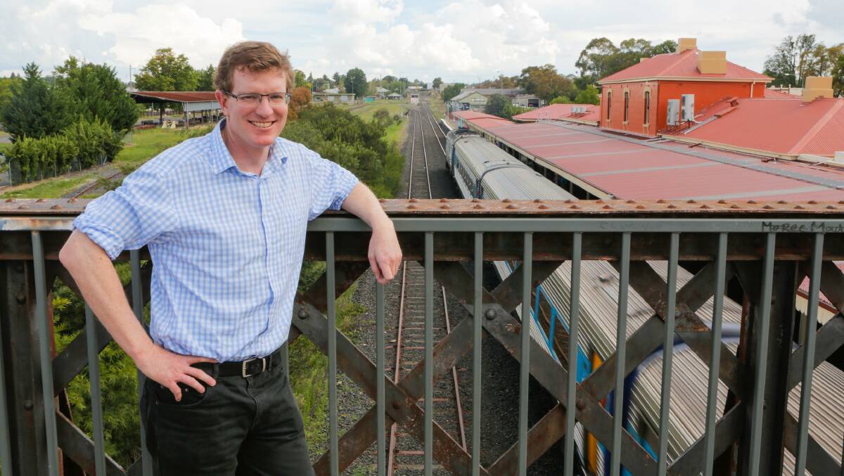 FAST RAIL: Federal Member for Calare Andrew Gee.