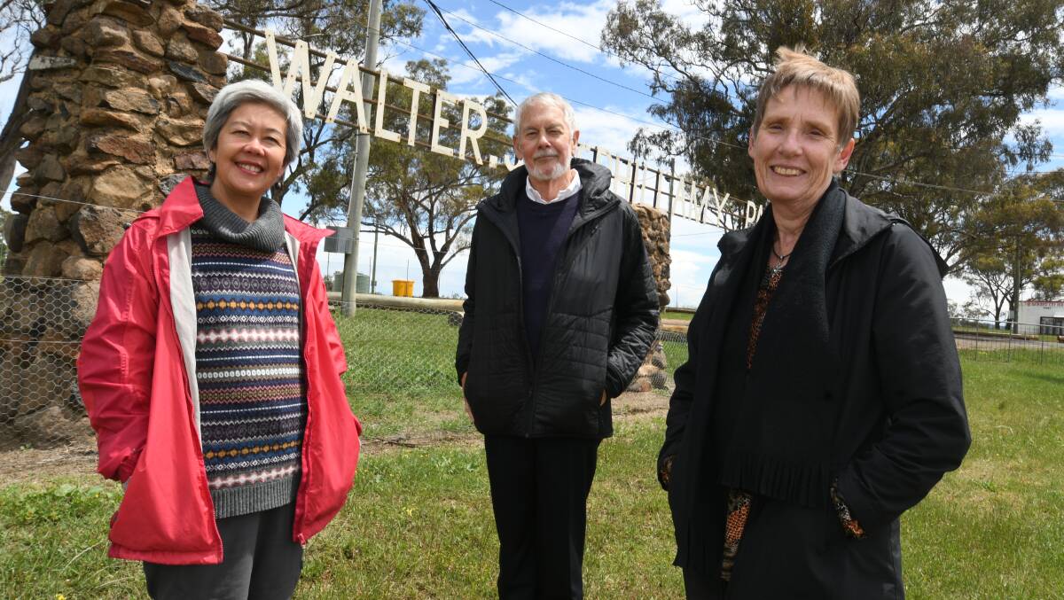FIGHT: Friends of McPhillamy Park committee chair Jan Page (right) and committee members Juanita Kwok and Dr Donald Alexander. Photo: FILE