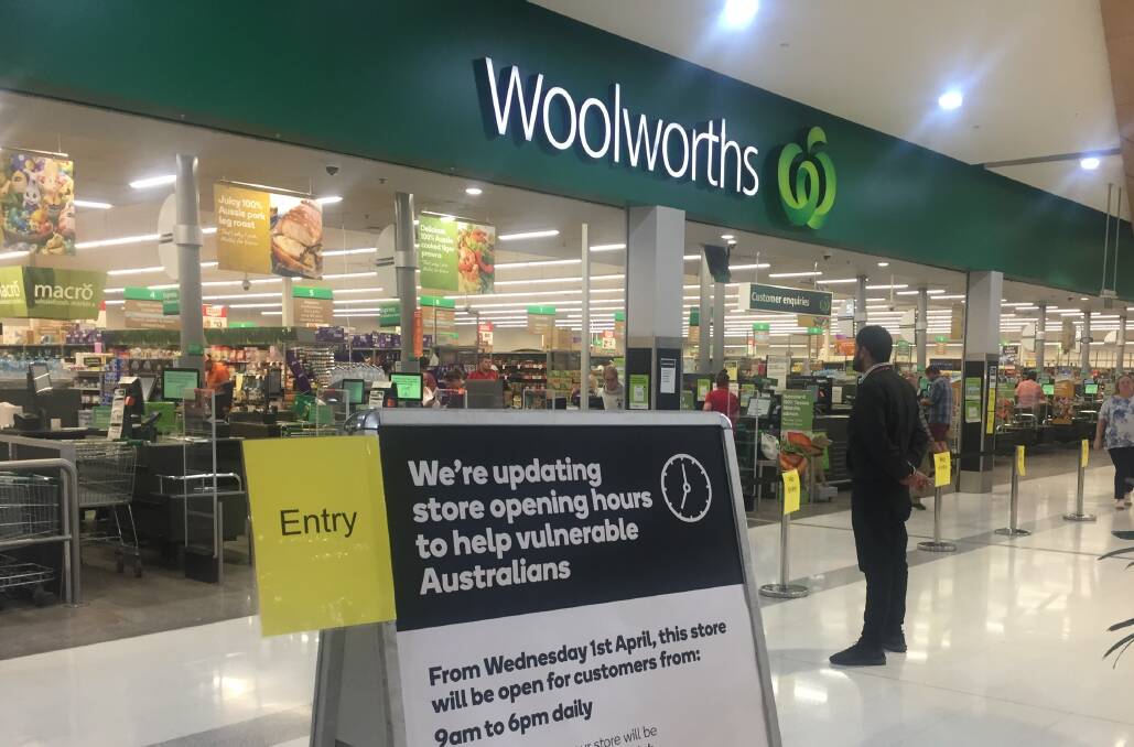 SHORTER HOURS: The Woolworths supermarket in Bathurst City Centre will now be open to the public from 9am-6pm each day.