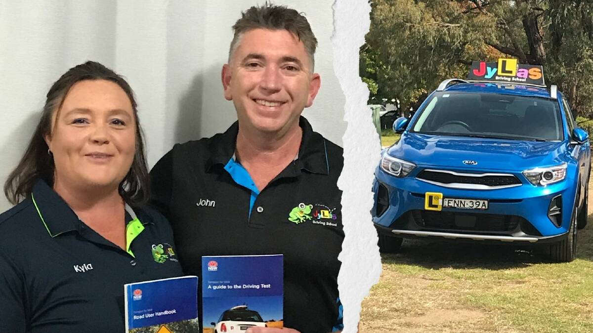 WAITING GAME: Kyla and John Scanlon from Jylas Driving School have stopped lessons during lockdown with tests cancelled by Service NSW.
