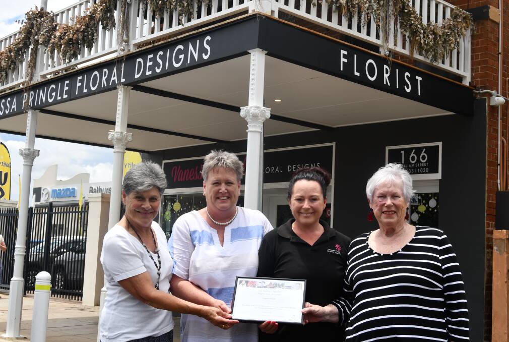HERITAGE AWARD: Vanessa Pringle (second from right) pictured with Bathurst National Trust representative Libby Loneragan and councillors Jacqui Rudge and Monica Morse.