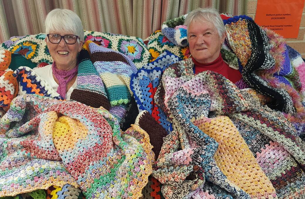 THAT'S A WRAP: Bathurst Seymour Centre is running a blanket project for Homelessness Week. Photo: SUPPLIED