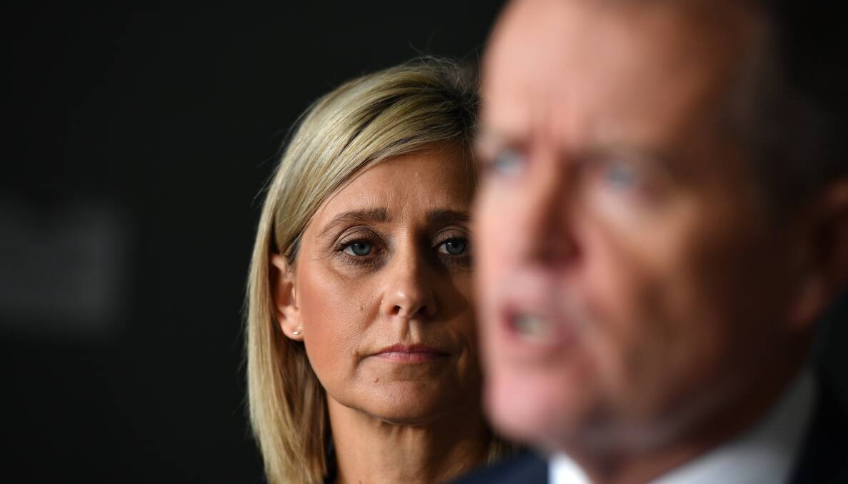 FACE-OFF: Labor candidate for Longman Susan Lamb with opposition leader Bill Shorten in Caboolture this week.