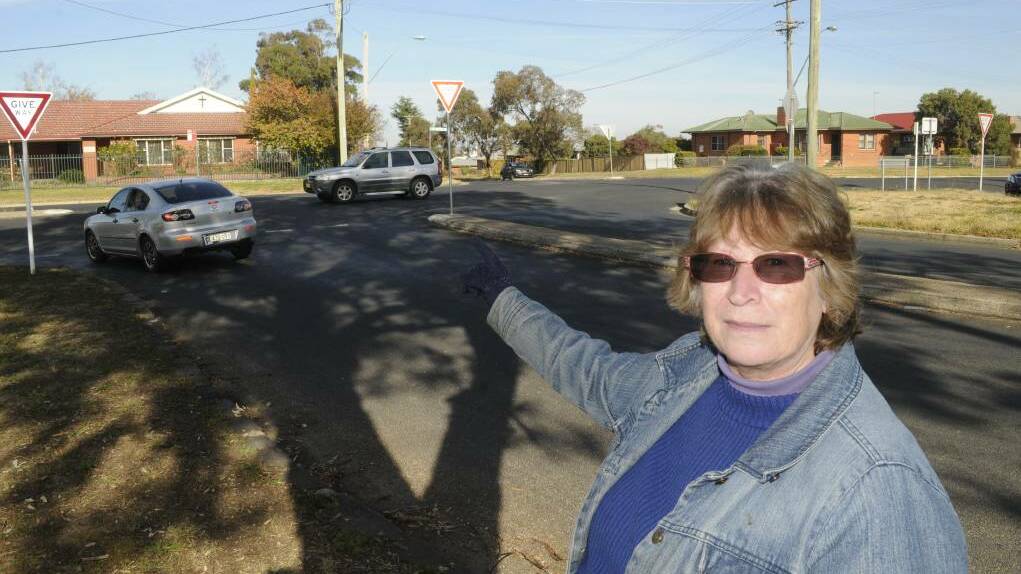 CALL FRO ACTION: Letter writer Anna McLeish near the site of her accident at West Bathurst in November 2016.