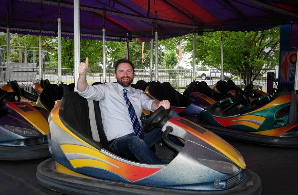 BRING IT ON: Councillor Alex Christian is excited that the Bathurst Fun Fair will be joining the Australia Day festivities in January. Photo: RACHEL CHAMBERLAIN 
