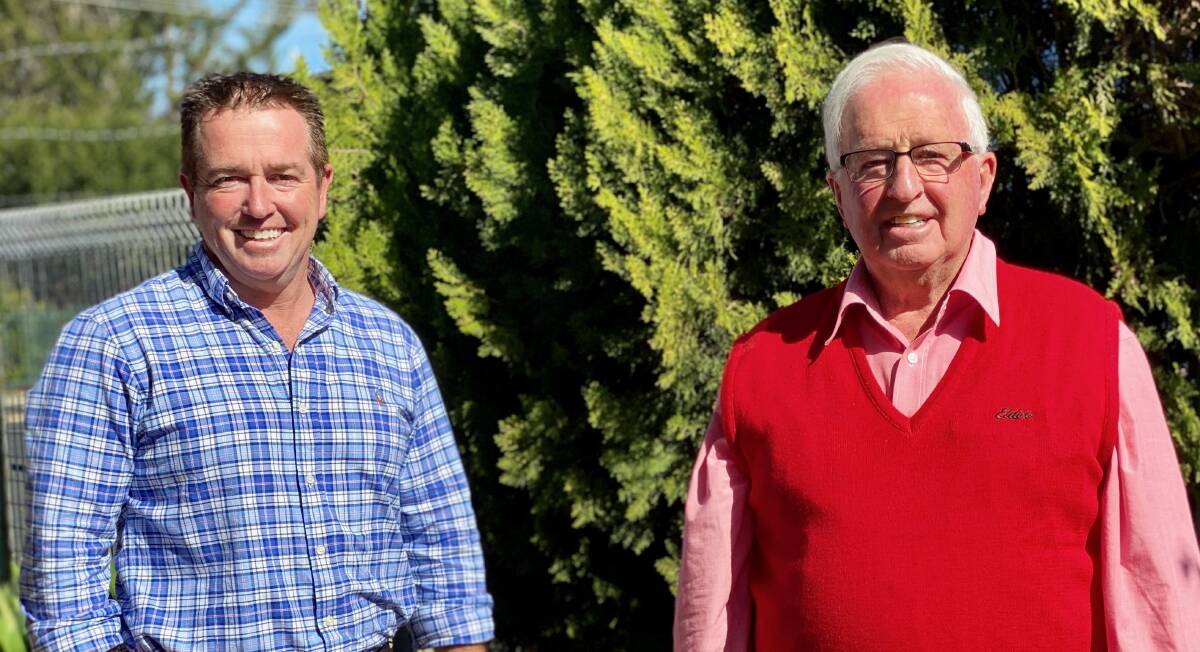 PROUD FATHER: New NSW Naitonals leader Paul Toole and his father, Trevor. Photo: SUPPLIED
