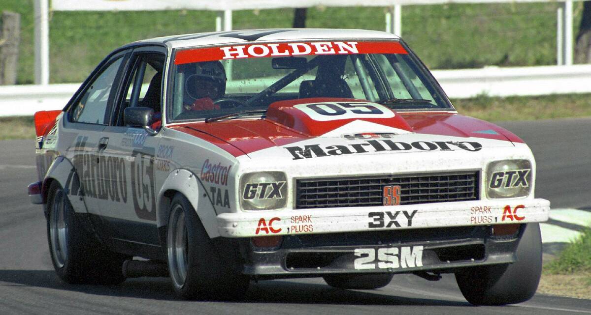 WINNER: Peter Brock behind the wheel of an A9X Torana at Mount Panorama in 1978.