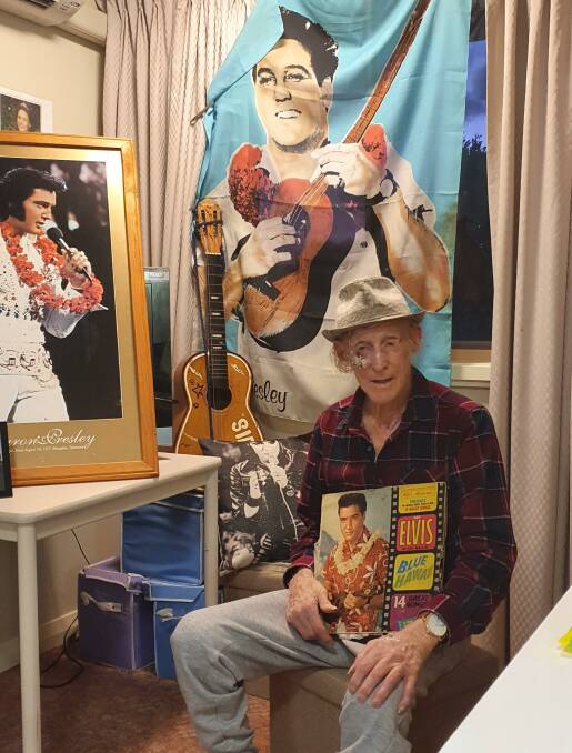 DEVOTED: Gerard Barnes is Elvis's biggest fan and has commemorated his death every year for the past 44 years.