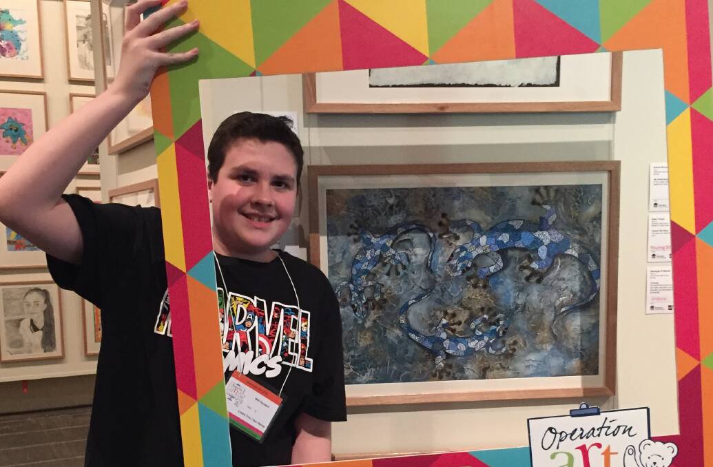 IN THE FRAME: It's going to be a big few days for young local artist Will Hazzard with the Youth Arts Awards showcase and first Artshed exhibition.