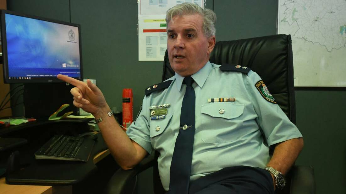 PLEASING RESULTS: Chifley Police District commander Superintendent Peter O'Brien.