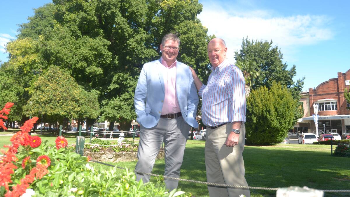BIG DECISION: Deputy mayor Michael Coote, pictured with mayor Graeme Hanger in March, says he will miss being on council.