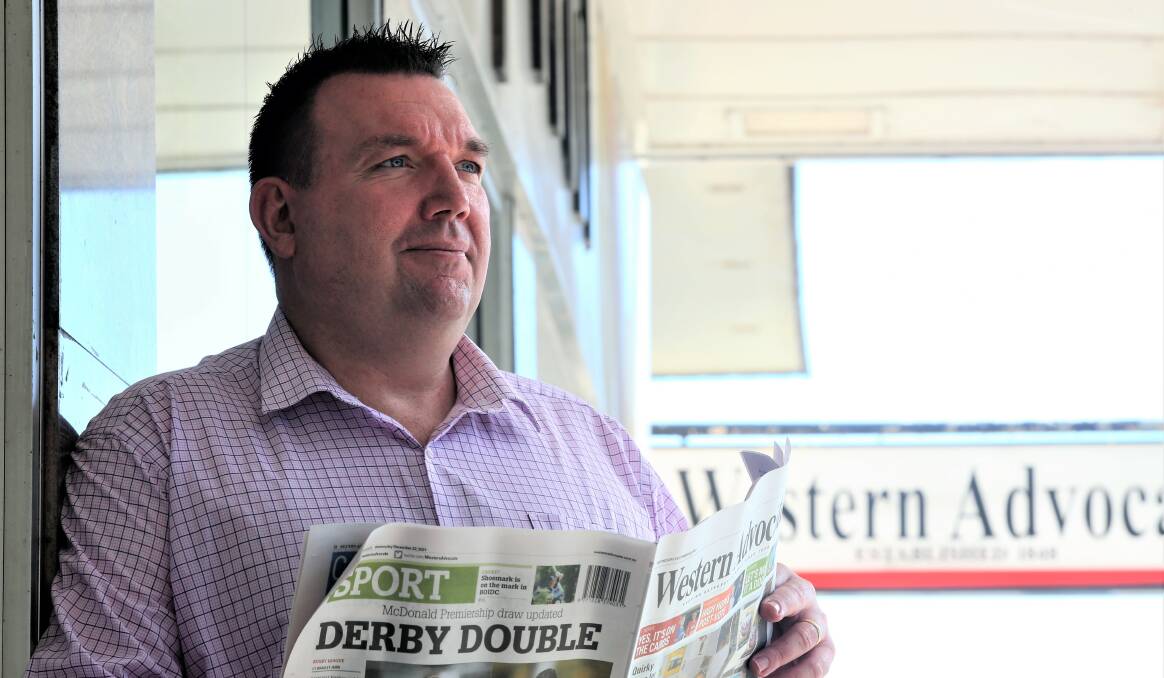 FULL STOP: Western Advocate editor Murray Nicholls says he has seen some major changes in the industry in his 17 years at Bathurst's daily newspaper. Photo: PHIL BLATCH