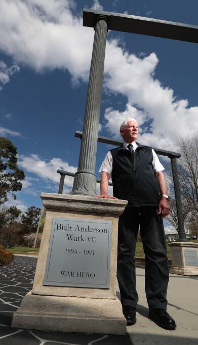 RECOGNITION: War historian Tim Sargeant would like to see the city's only VC winner, Lieutenant Colonel Blair Anderson Wark, honoured with a statue. Photo: PHIL BLATCH