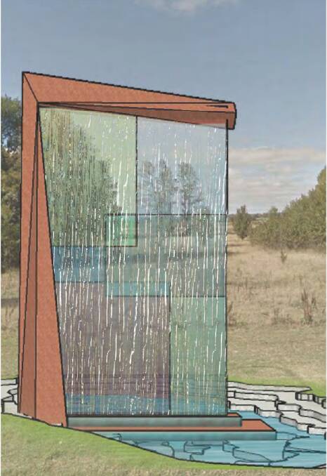 An artist's impression of one of the four entrance design options being considered by Bathurst Regional Council.
