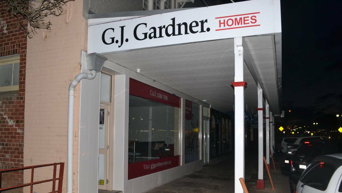 The former GJ Gardner Home office on George Street. The office is now vacant.