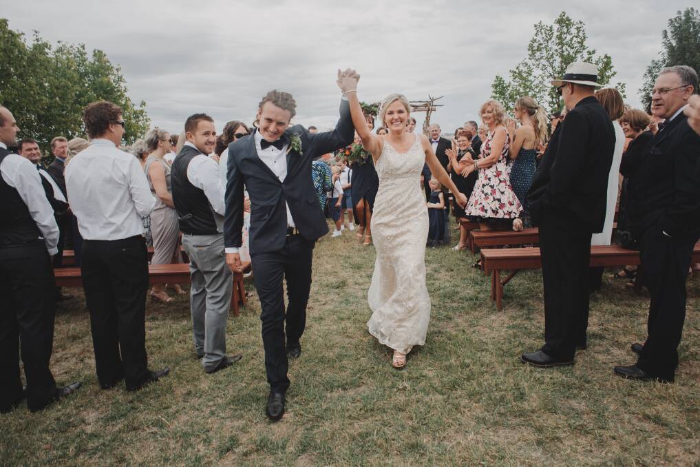 MR & MRS: Trent and Ashleigh walked down the aisle in style at BoxGrove before partying the night away with friends and family. Read about their journey to marriage in The Central West Wed Fest. Photo: Andrea Mackey Photography 