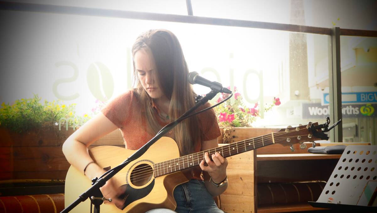 RIGHT NOTE: Belle Whitwell performing at Piccolo's. Photo: SAM BOLT