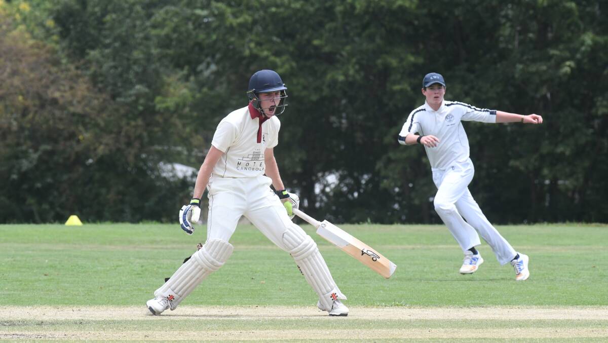 NO RUN: An emphatic Bailey Ferguson sends his partner back at Kinross Main Oval during the final few rounds of the BOIDC. 