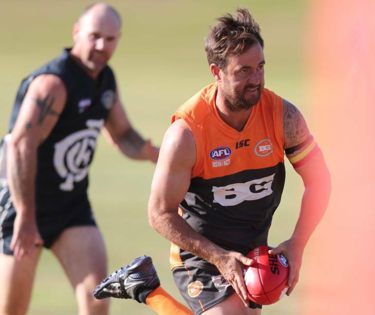 THEY'RE COMING: Paul Jenkins and the Bathurst Giants are in the box seat for the third spot on the ladder. Photo: PHIL BLATCH