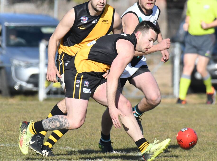 ON THE MOVE: Michael Rothnie will play in the AFL Central West decider against Bathurst Bushrangers Rebels on Saturday. Photo: CARLA FREEDMAN. 