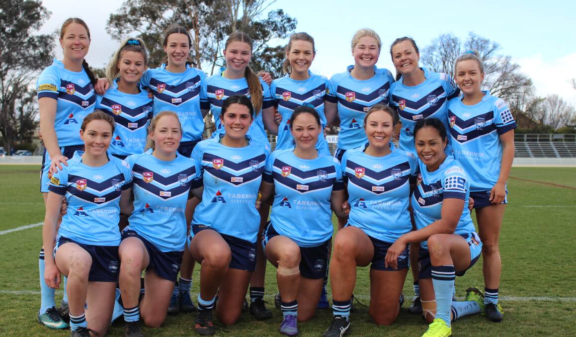 READY TO GO: The Hawks league tag side after their win on Sunday at Wade Park. Photo: MAX STAINKAMPH