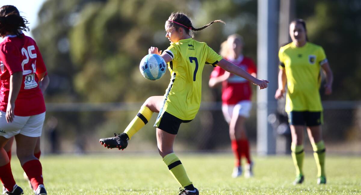 IN ACTION: Mariners' Sarah Morris in action earlier in the season against Central Coast Mariners. 
