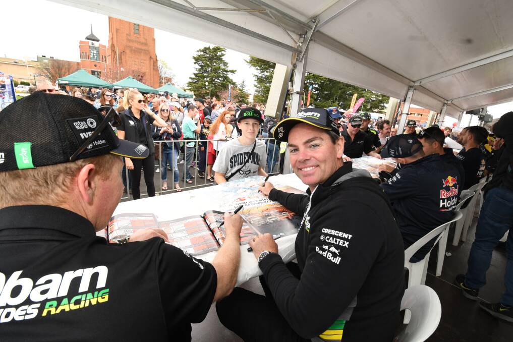 ONE LAST TIME: Craig Lowndes will be racing one last time as a full-time Supercars driver at Mount Panorama circuit. Photo: CHRIS SEABROOK 100318cdrivrs2