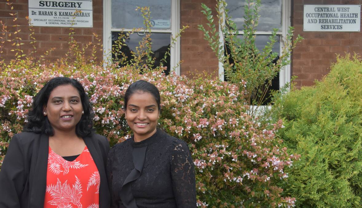 MORE FUNDING SOUGHT: Lithgow residents Dr Narmatha Sivasenthan (left) and Dr Zenifa Peesa is asking the next NSW Government to provide more funding for the healthcare sector.