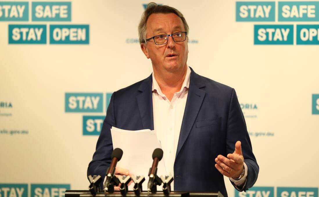 Victorian Health Minister Martin Foley said a man and woman who allegedly fled authorities at Melbourne Airport would be fined at least $19,000 each after breaching health orders. Picture: Getty Images