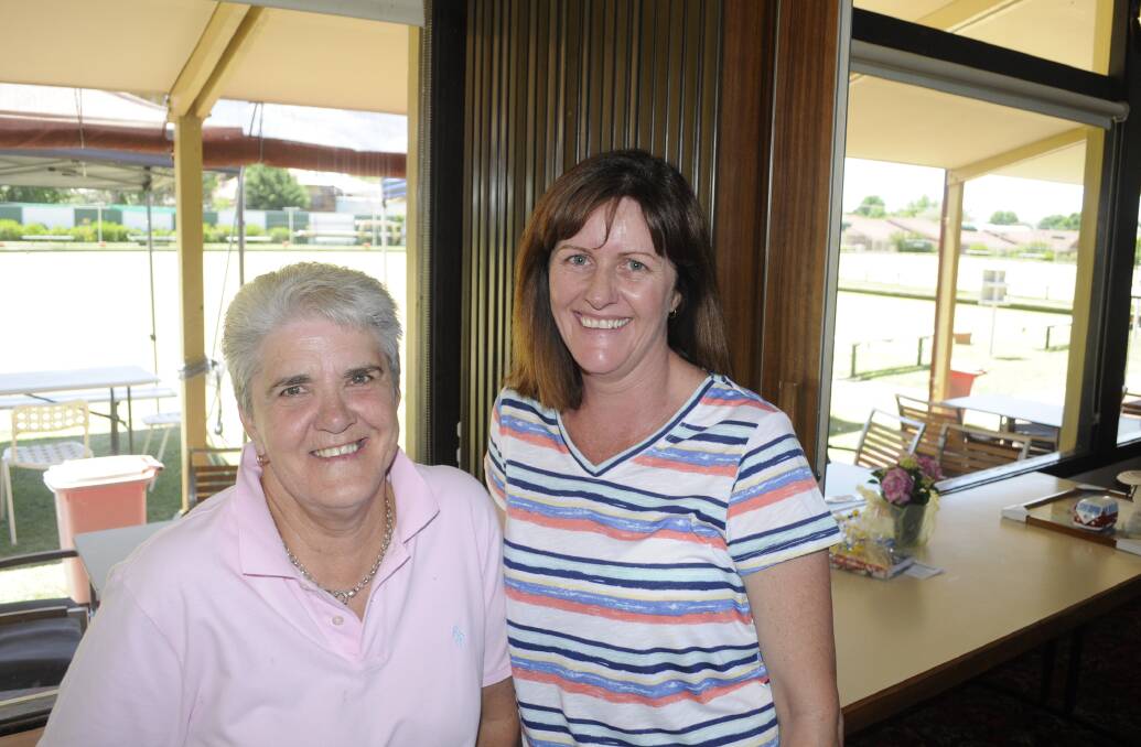 MIRACLE APPEAL: Kay Glawson with Lee - Ann Howard, supporting the bowls day on Sunday. 112716cxmasapp8