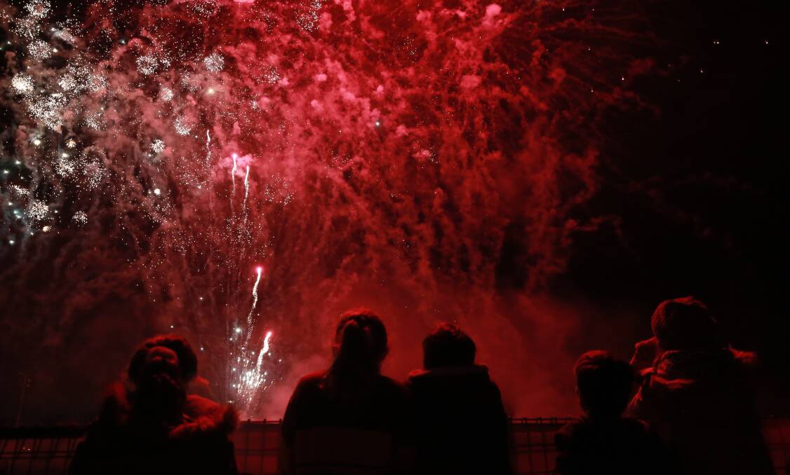 AMAZING: Western Advocate photographer, Phil Blatch, capturing the fireworks at the Royal Bathurst Show on Saturday night.