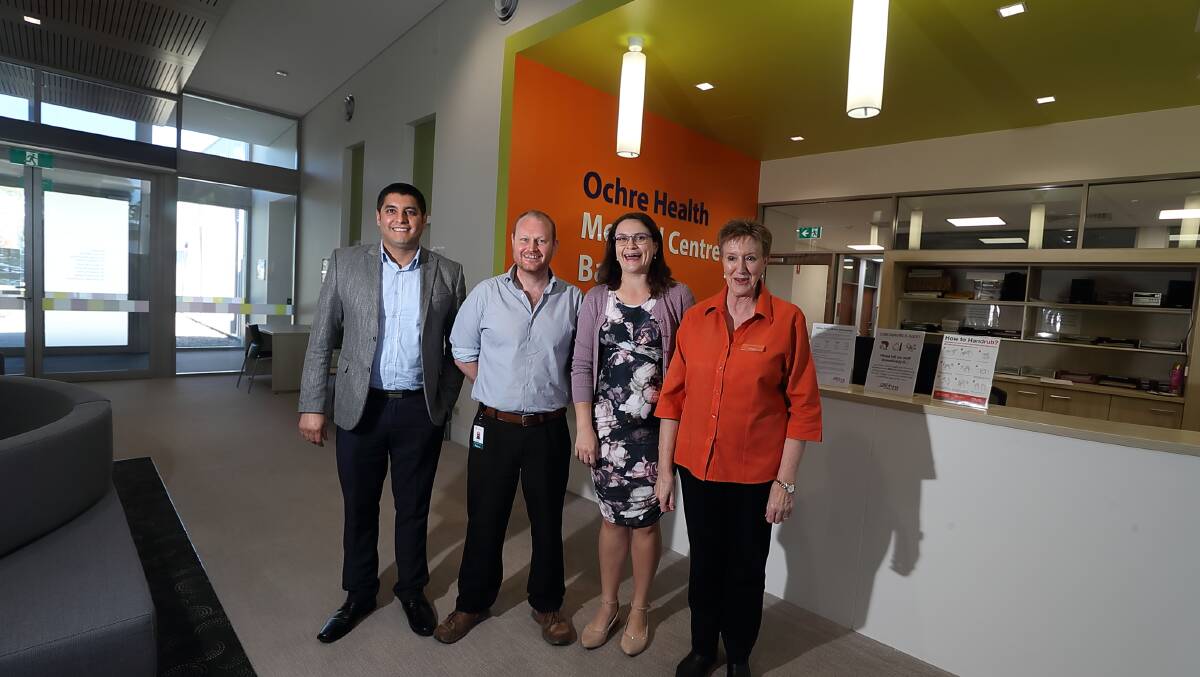 A BOOST FOR OCHRE HEALTH: Dr Saleh Kashba, Dr Uri Harrington, Dr Danielle Andreussi and Donna Corby at Ochre Medical Centre.