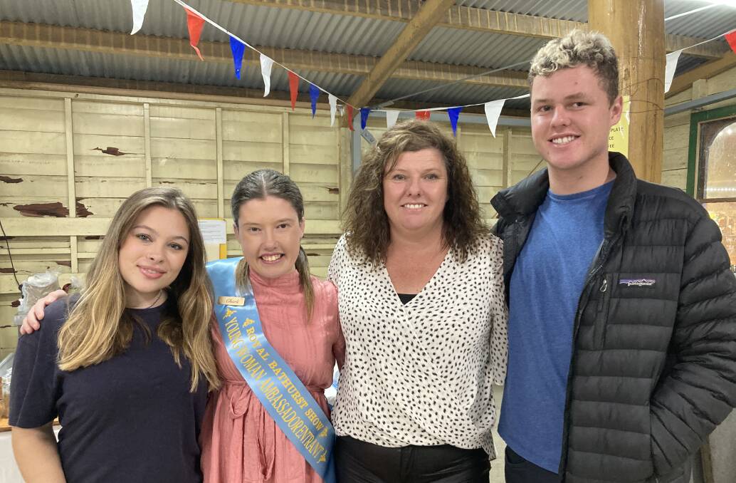 RUNNER-UP: Charli Kamper (second from left), who was runner up in the Young Woman Ambassador competition, pictured with Sienna Liebenberg, Maria Kamper and Robbie Kamper.