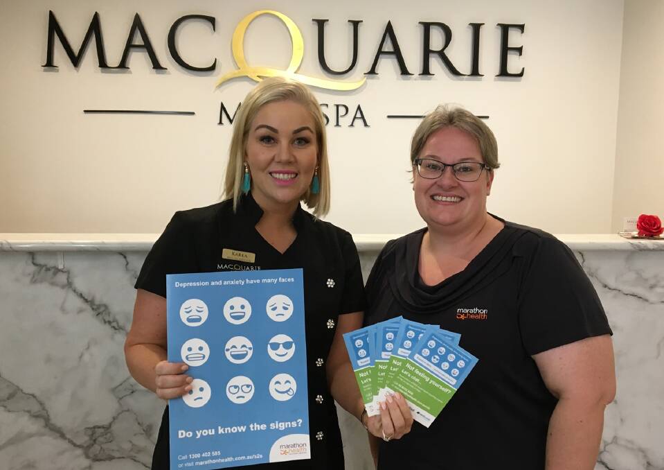 GREAT PROGRAM: Karla McDiarmid, owner of Macquarie Medi Spas in Bathurst and Orange, with Support to Skills small business liaison officer Cecilia Malone.
