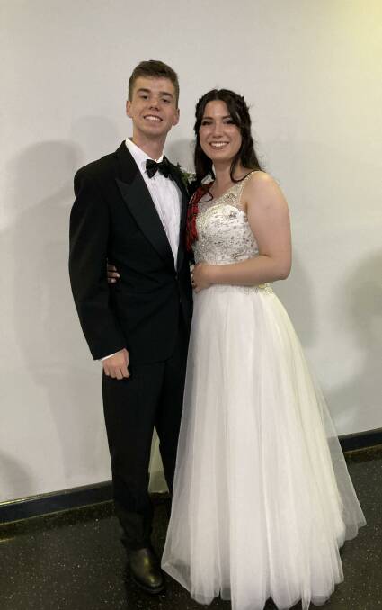 A GREAT NIGHT: Warwick Yeoman and Bella Taylor pictured at the 2022 Highland Ball at Panthers on Saturday evening.