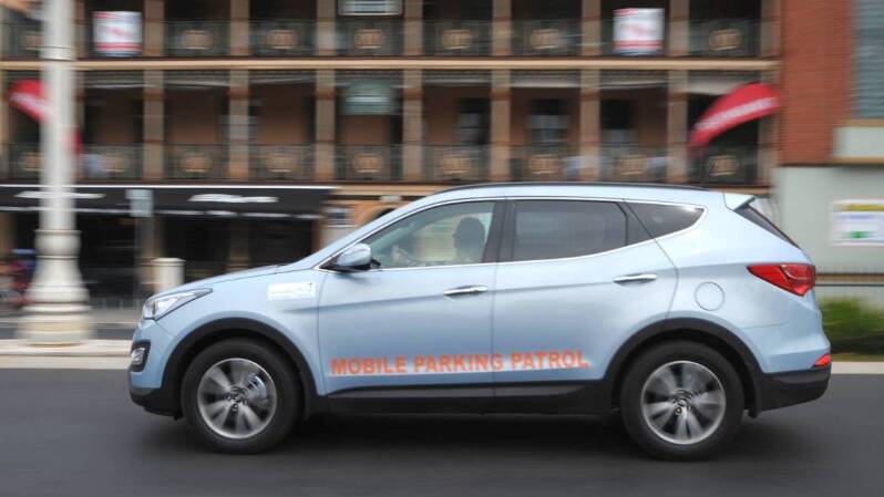 MOBILE PATROL: Bathurst Regional Council's mobile parking enforcement car.