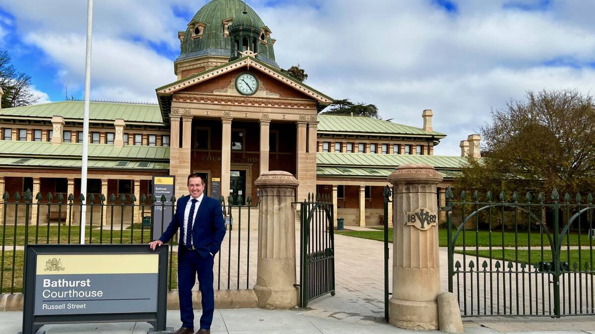 UPGRADE COMPLETE: Member for Bathurst Paul Toole, stands outside the upgraded court house facility.