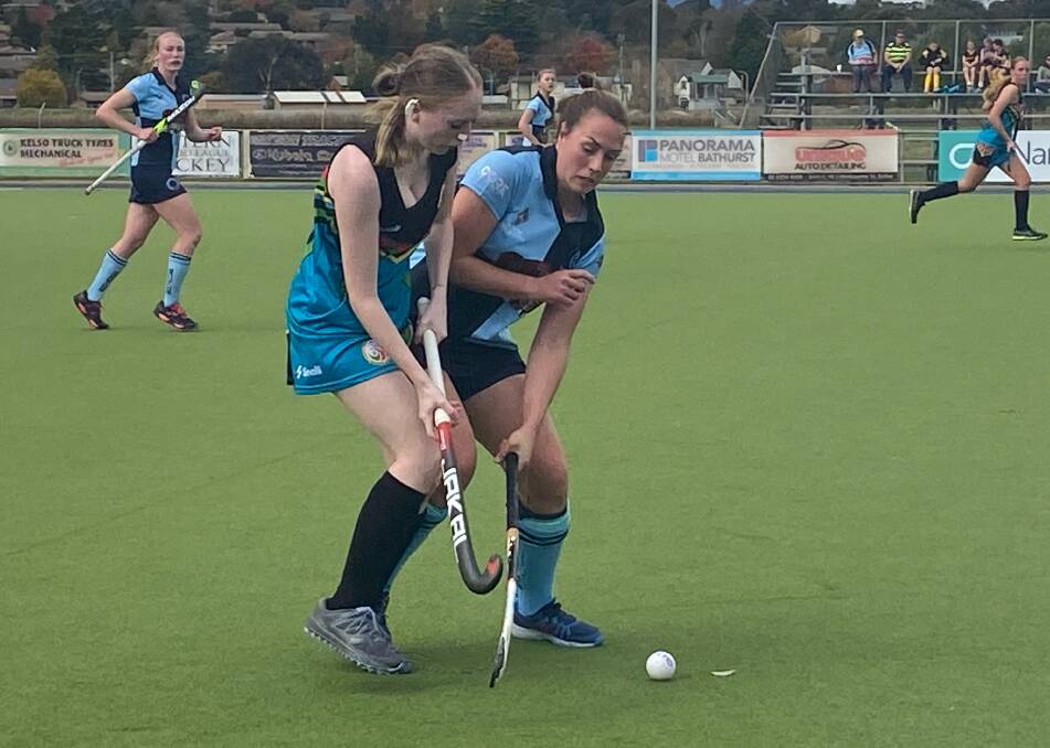 GREAT CONTEST: Daisy Morrissey excelled in defence for Souths on Saturday as they downed Orange United 3-2.