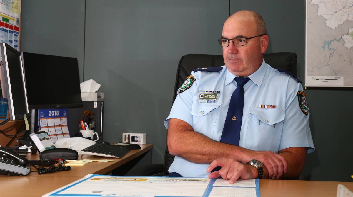 CITY'S TOP COP: Superintendent Paul McDonald has welcomed the latest crime stats.
