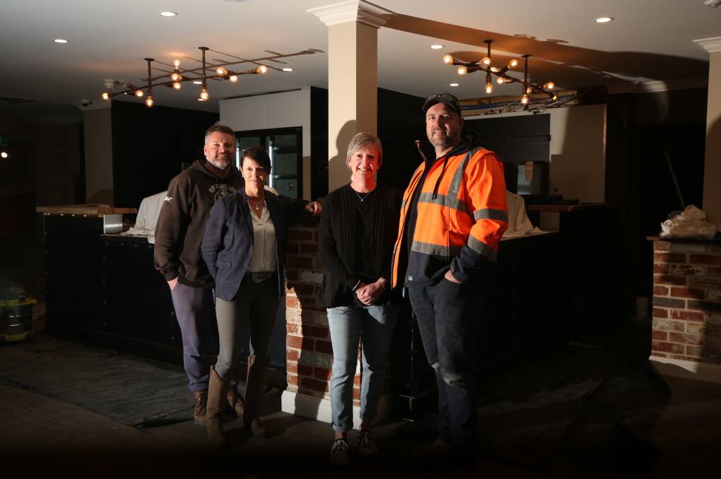 READY FOR TRADE: Owners of the 1880 Hotel, Jason and Tam Oates, Nicci Muller and Ross Clark.