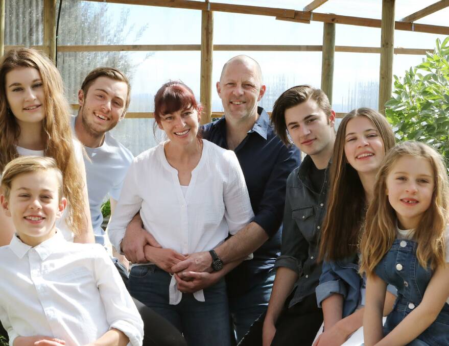 Terry and Gemma with their family.