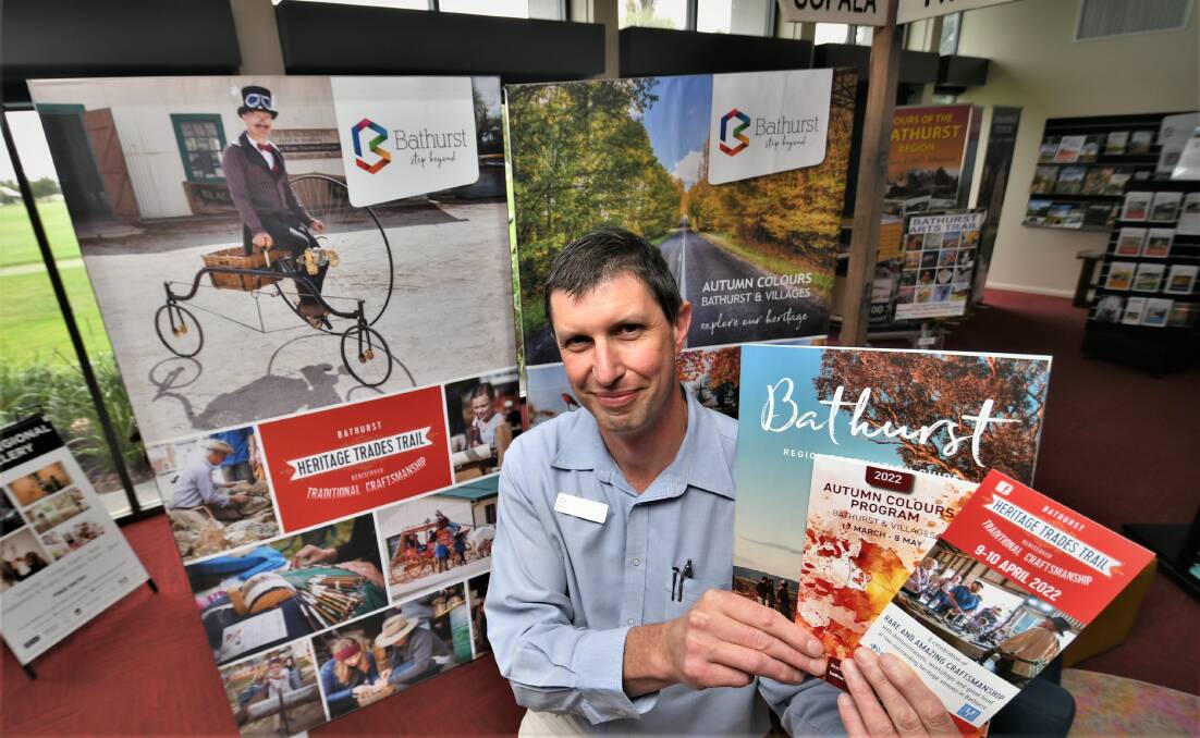 BUMPER TOURISM: Dan Cove (Manager, Tourism and Visitor Services) is looking forward to an exceptional Easter weekend for Bathurst with tourists. Photo: CHRIS SEABROOK.