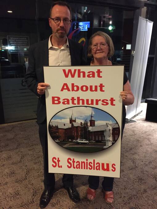 WHAT ABOUT BATHURST: Greens MP, David Shoebridge, and Carole Nielsen, pictured in Bathurst.