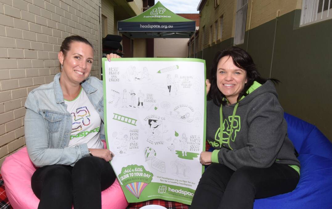 SUPPORTING MENTAL HEALTH: Headspace Dubbo manager Marijka Brennan and community and youth engagement co-ordinator Amy Mines.
