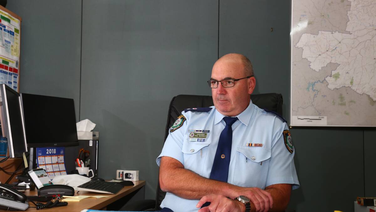 CRIME STATS: Chifley Police District's highest ranking officer, Supt Paul McDonald, has welcomed the latest BOCSAR figures.