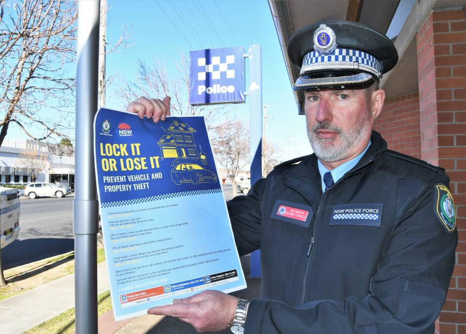PREVENT IT: Chief Inspector Glenn Cogdell is urging everyone to do their part in protecting their property.