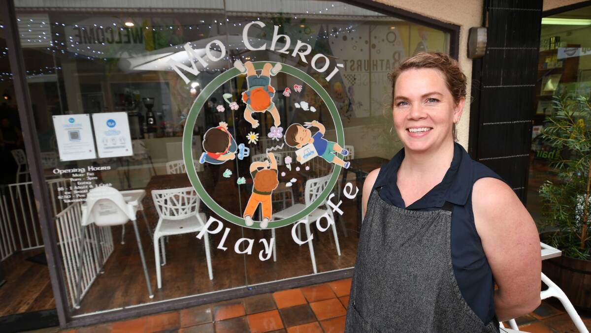 NEW CAFE: Owner, Caitriona Cohen at her Mo Chroi Play Cafe in the Macquarie Plaza. Photo: CHRIS SEABROOK 032321cafenew